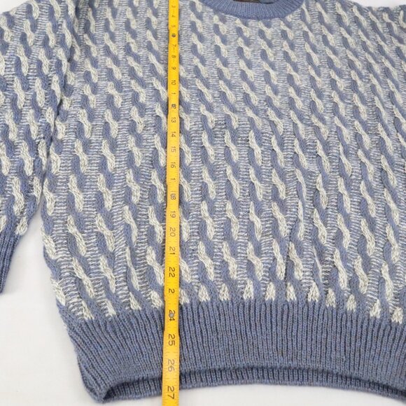 Vintage Sweater Mens XL 90s Knit Cable Knit Cosby Grunge Skate Grandpa Y2K Korea - Picture 5 of 6